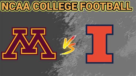 Minnesota Golden Gophers vs Illinois Fighting Illini .